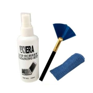 Limpiador De Pantalla De Laptop Celular Spray Brocha Toalla