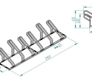 Soporte 6 bicicletas