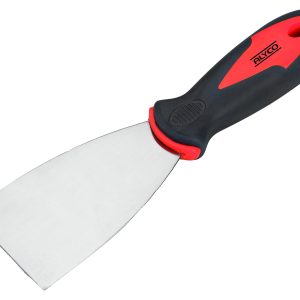 ESPÁTULA FLEXIBLE ACERO CARBONO 80 MM MANGO BIMATERIAL ALYCO ORANGE