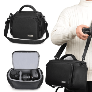Maleta Bolso Estuche Amplio Cámara Canon Nikon Sony Fujifilm Panasonic