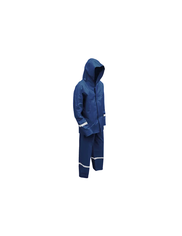 REF 202 Conjunto Oversize Chaqueta con Capucha Tipo Cierre Velcro y Cremallera Pantalon con Resorte en Cintura Reflectivo de 2″ en Espalda 1″ Mangas y Pantalon Calibre 18 705-40-11