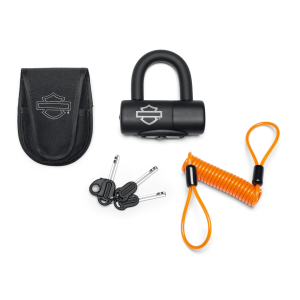 Candado de Disco de Freno en Forma de U Harley-Davidson® Negro – Multifit