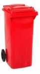 Cubo basura 80 l. rojo