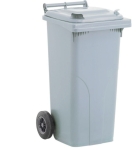 Cubo basura 240 l. Gris claro