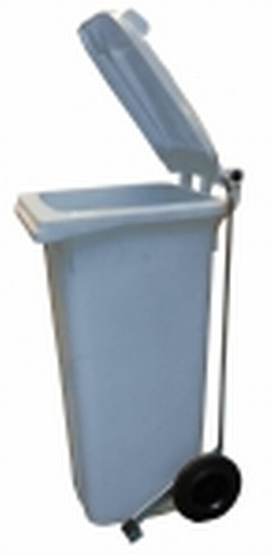 Cubo basura 80 l. gris con pedal - Imagen 2