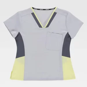 Casaca mujer combinada manga corta B6951 WORKTEAM