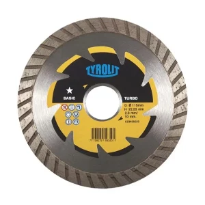 TYROLIT disco diamantado BASIC TURBO granitos y otros máquina portátil eje 22.23mm