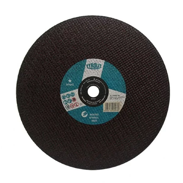 TYROLIT disco corte BASIC reforzado aceros 46S máq. sensitiva 350×2.8×25.4mm RECTO FINO