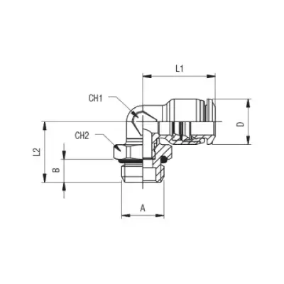 AIGNEP*Codo giratorio macho 8 3/8 – 55116 - Imagen 2
