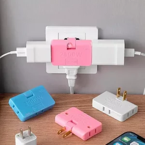 Convertidor Enchufe 3 En 1 Giratorio (x3 enchufes)