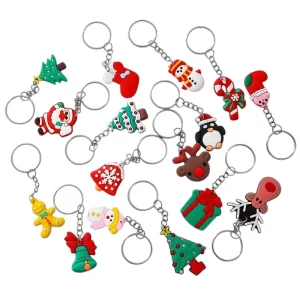 Llaveros de Navidad en PVC Pack x12 uds