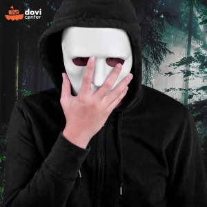 Máscara asesino sin rostro y expresión