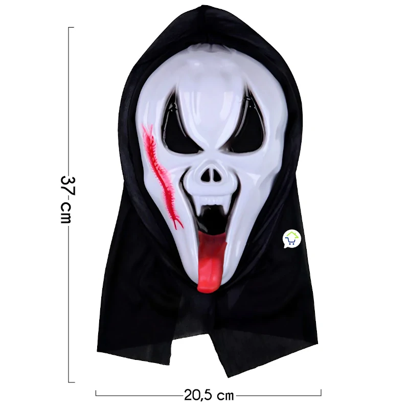 Mascara esqueleto asesino con sangre - Imagen 5