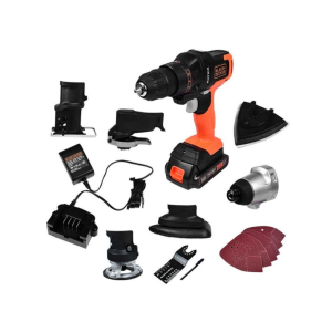 MTX20K6A TALADRO C/ 6 CABEZALES BLACK+DECKER MATRIX 20V