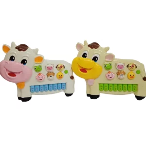 Piano Musical Didáctico de Vaca con Luces