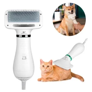 Peine y Secador de pelo para mascotas 2 en 1 portátil