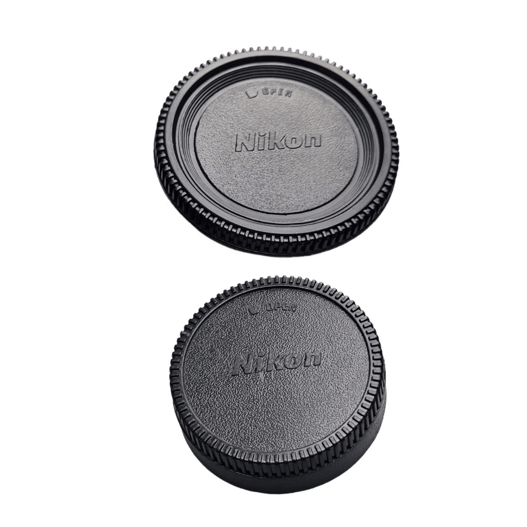 Tapa Frontal y Tapa Trasera de Lente para Nikon D7500 D7200 D7100 D7000 D5600 D5300 D5200 D5100 D3500 D3400 D3300 D3200 D3100 D850 D810 D800 D750 D600 D90 D80