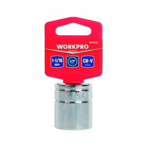 WORKPRO BOCALLAVE encastre1/2 hexagonal MEDIDA MÉTRICA (8 a 32mm)