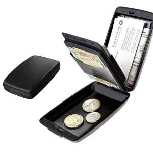 Wallet Billetera Tarjetas TC Resistente al Agua y Golpes Aluminio