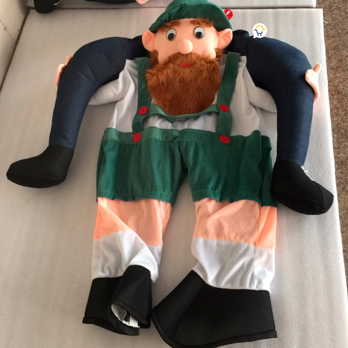 Disfraz Irlandés Borracho Paseo Sobre Hombros Adulto Halloween - Imagen 3