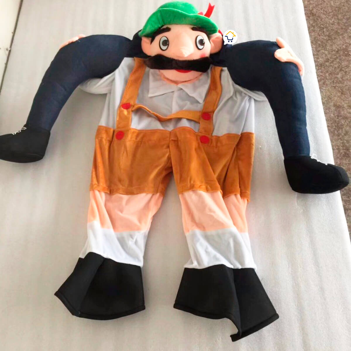 Disfraz Irlandés Borracho Paseo Sobre Hombros Adulto Halloween - Imagen 5