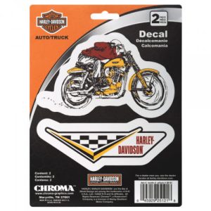 Pegatinas Harley-Davidson® 2-Piece Vintage Racing White Decals Kit